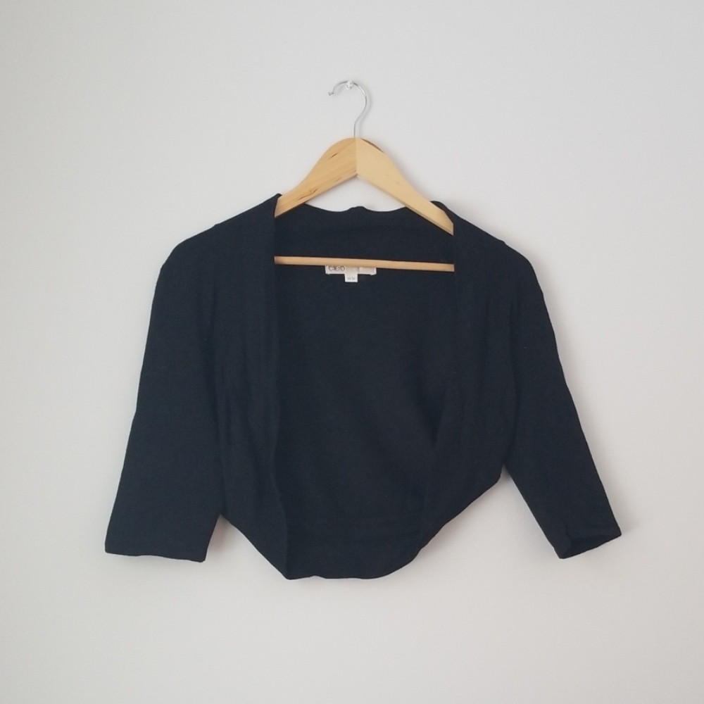 💎3/$12 Cleo sweater knit black shrug XS